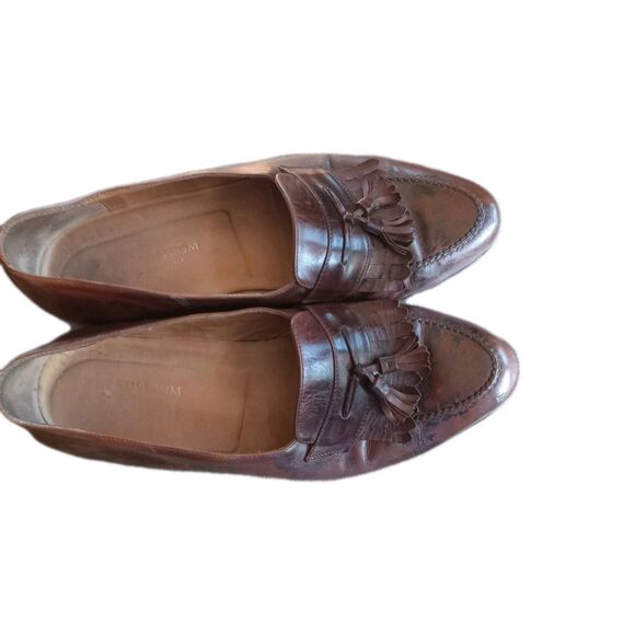 Nordstrom Mens Dress Shoes 10M Brown Leather Tassel Loafers Slip On Classic main image 5